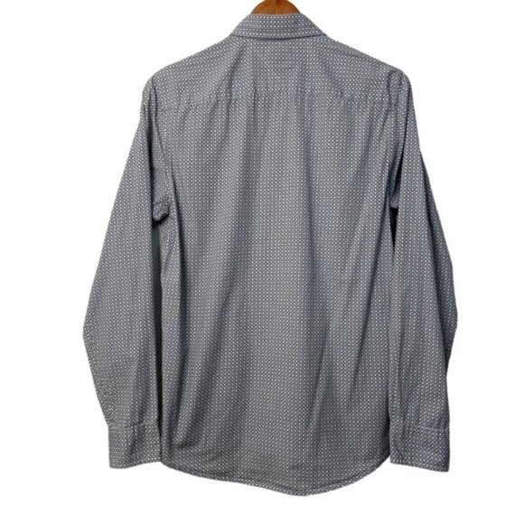 Tommy Hilfiger button down shirt New York fit blue white green 100% cotton Small - Picture 4 of 11